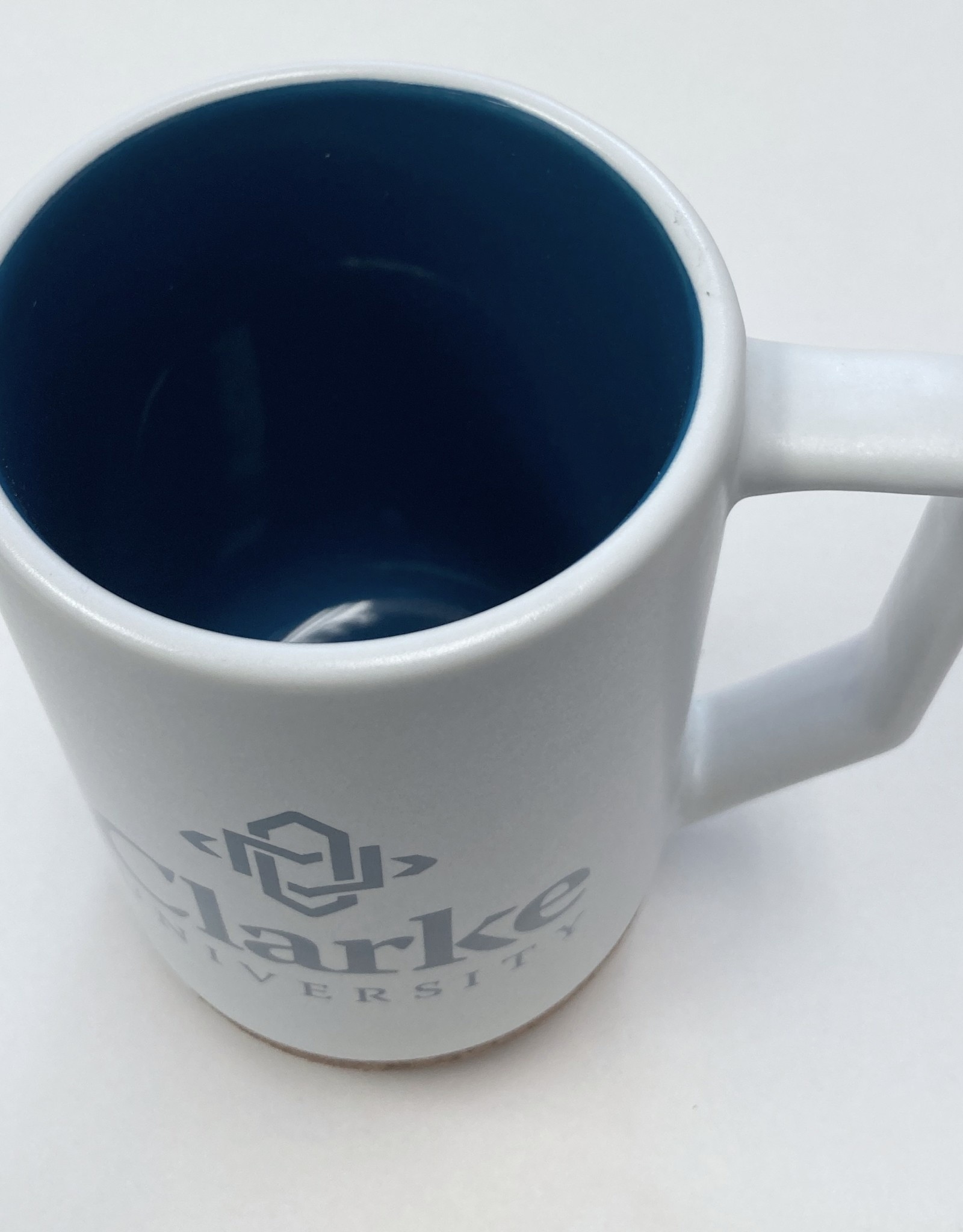 Logan Bistro Mug with Steel Blue Interior & Cork Bottom