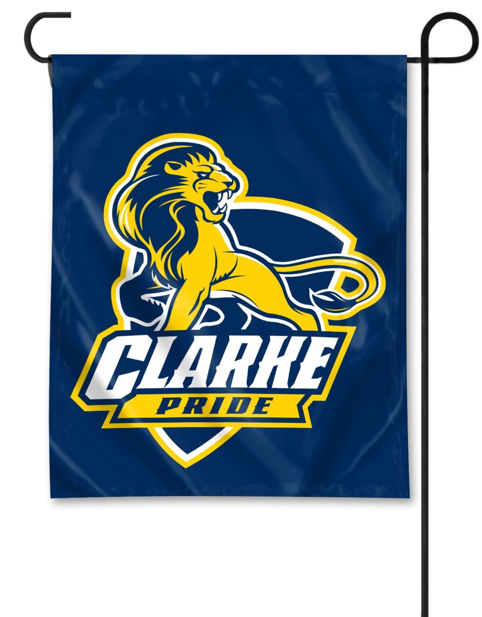 Clarke Pride Shield Garden Flag 12"x15"
