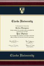 Church Hill Classics Gold Embossed Diploma Frame in Gallery with Navy & Gold Mat