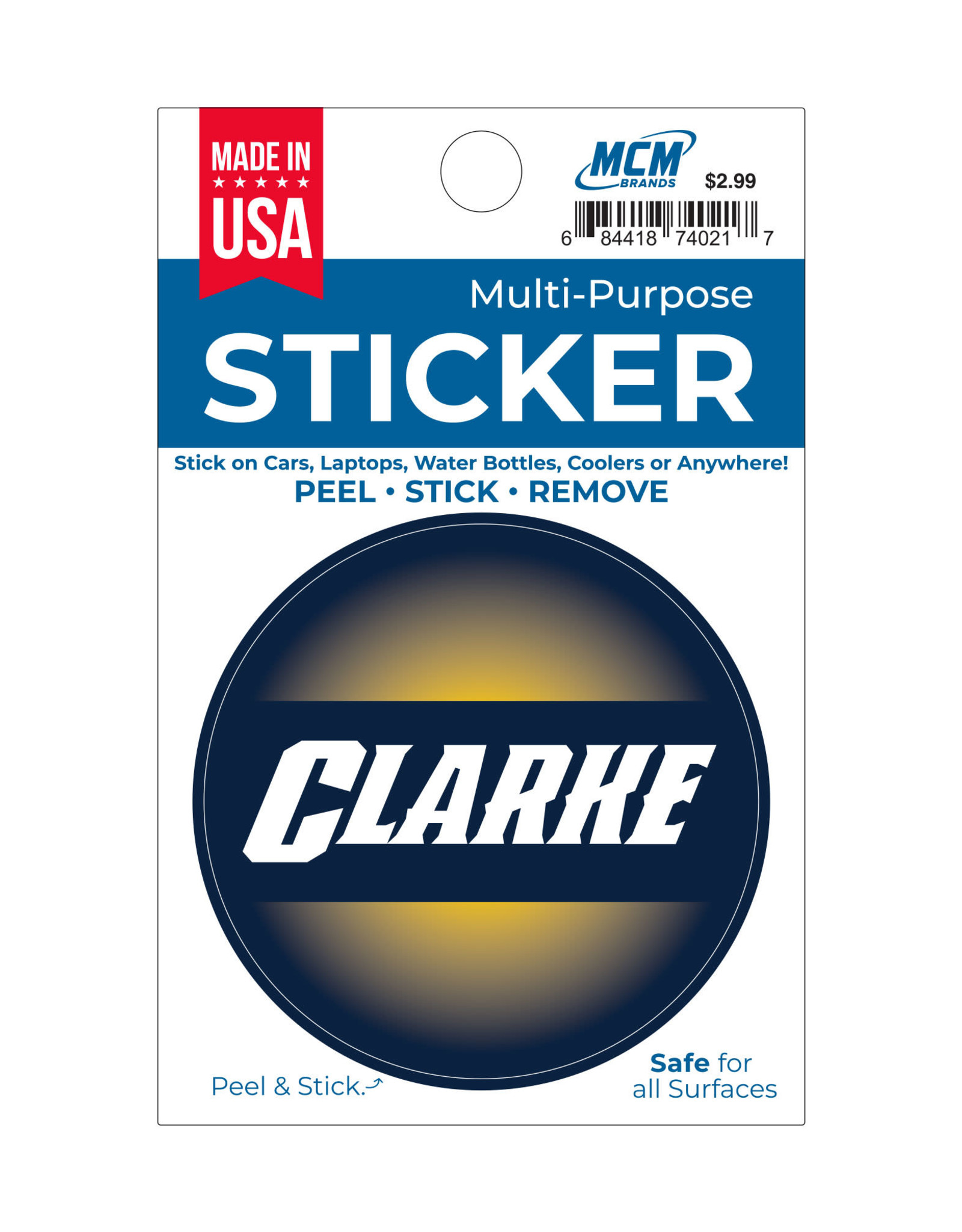 Clarke Logo Multi-Purpose Stickers -
