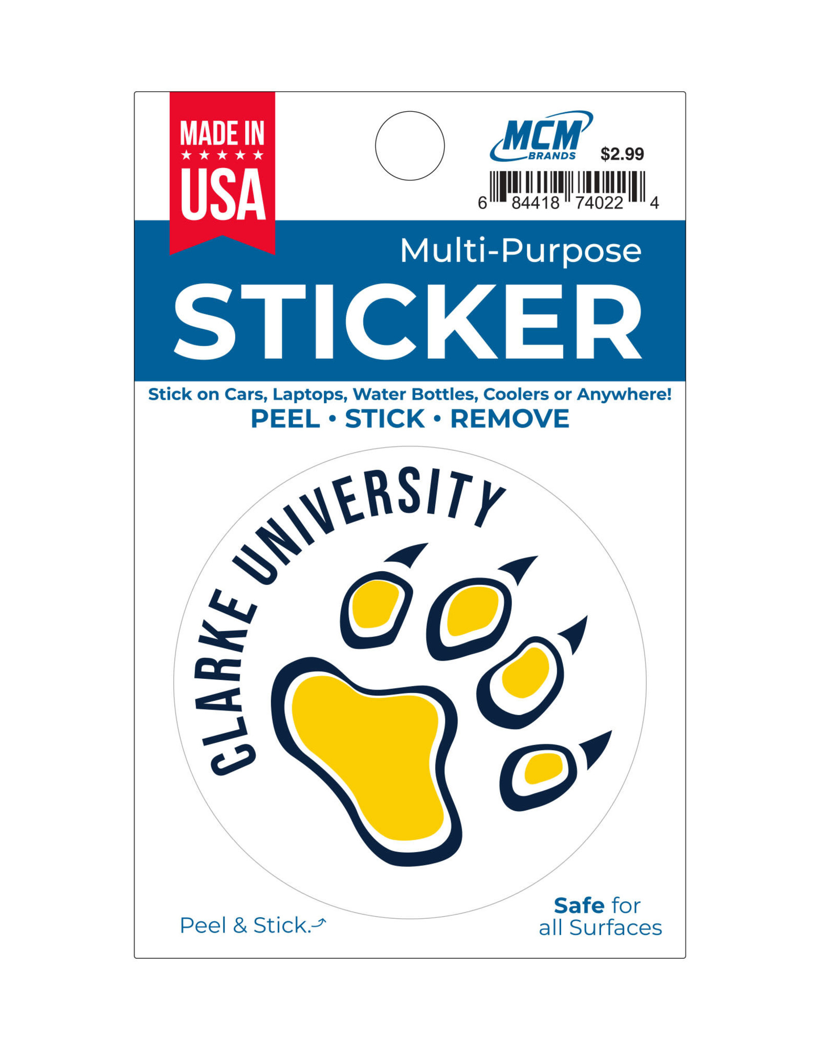 Clarke Logo Multi-Purpose Stickers -