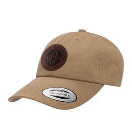 Uscape Khaki Elevated Hat with Faux Leather