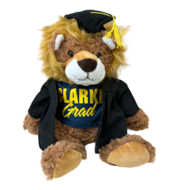Graduation Cuddle Buddy Lion W/ Cap, Gown, and Tee