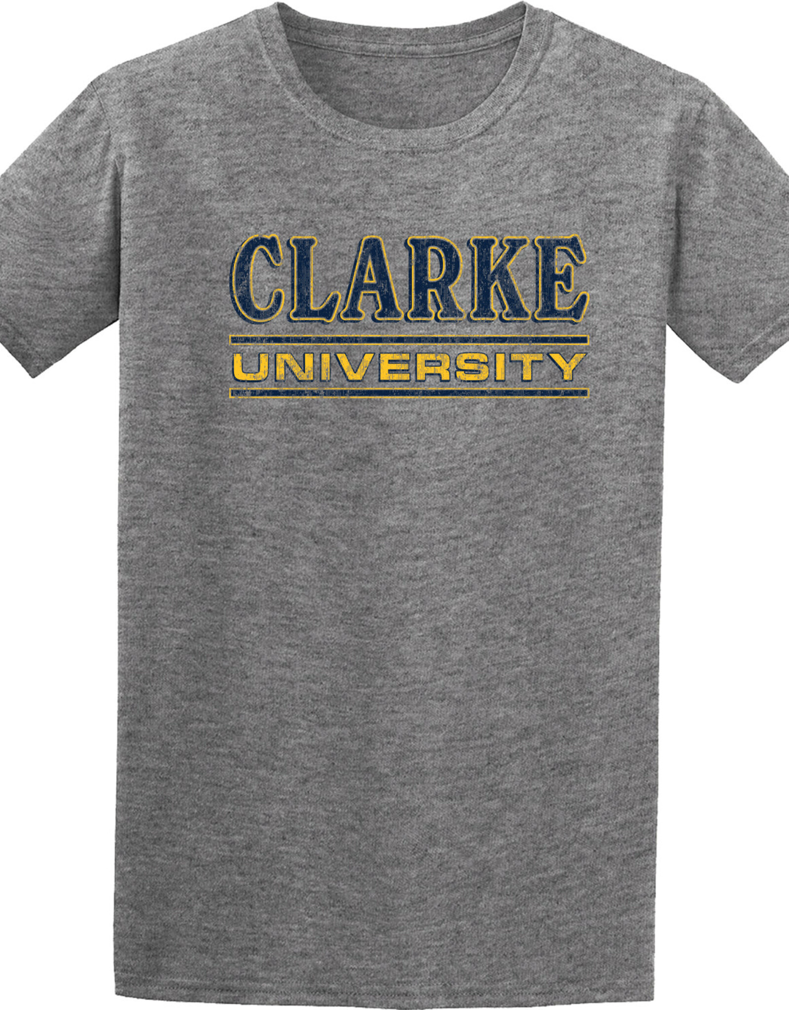 College House College House Distressed Tee (Graphite Heather)
