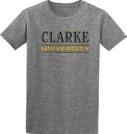 College House College House Distressed Tee (Graphite Heather)