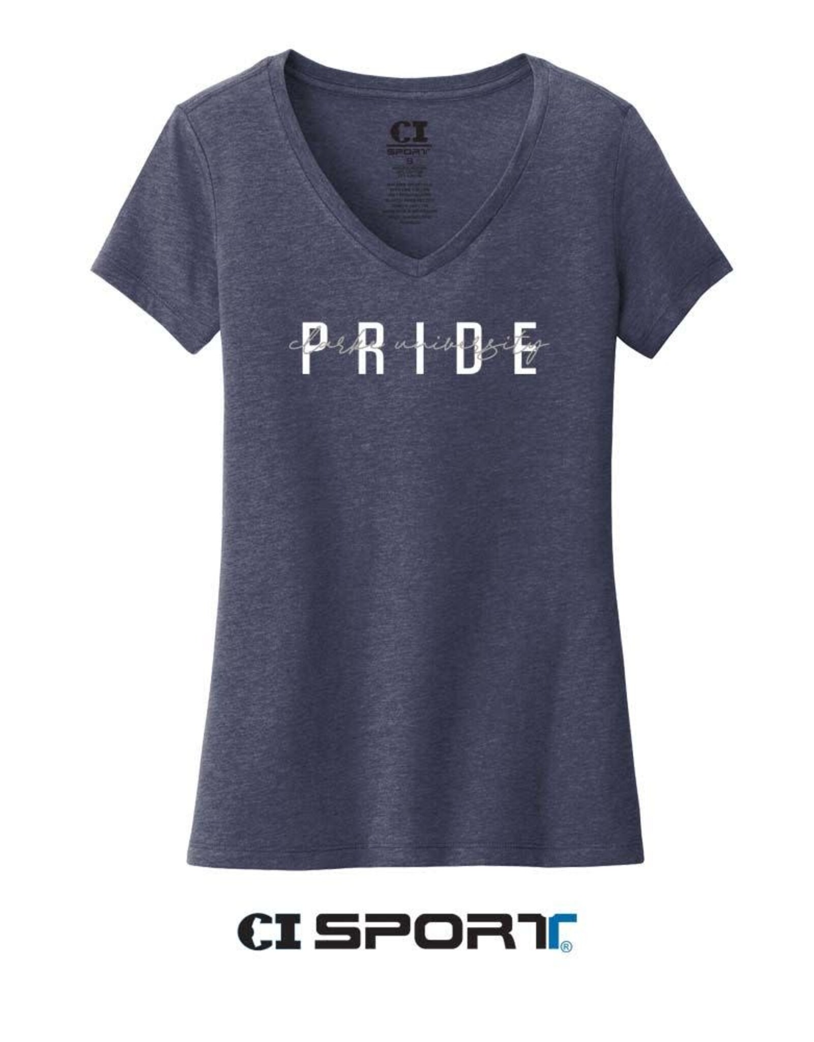 CI Sport CI Sport Women's V-Neck Tee (Heather Navy)