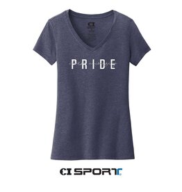 CI Sport CI Sport Women's V-Neck Tee (Heather Navy)