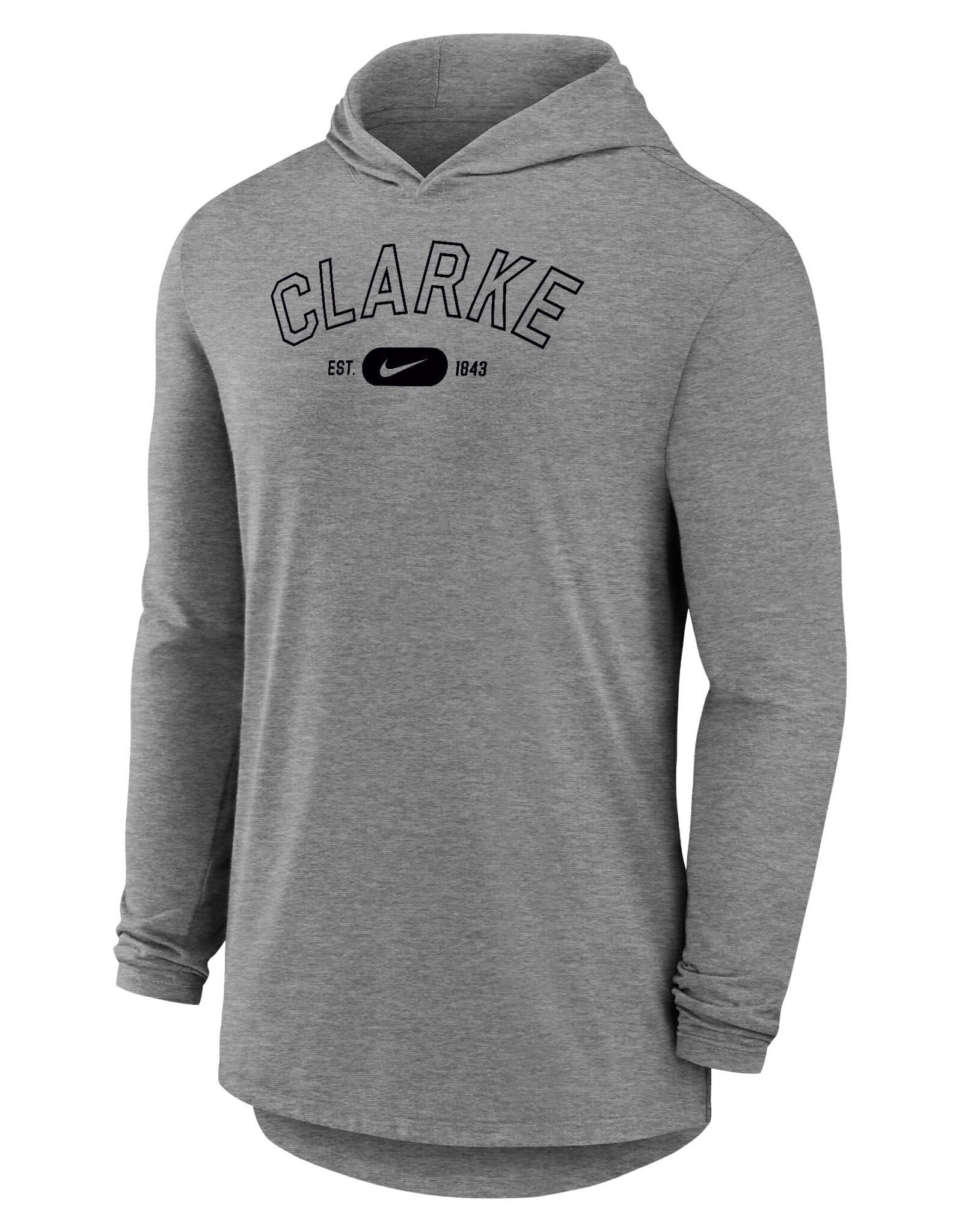 L2 Brands Nike Dri-FIT Cotton LS Hoodie Tee (Dark Heather)