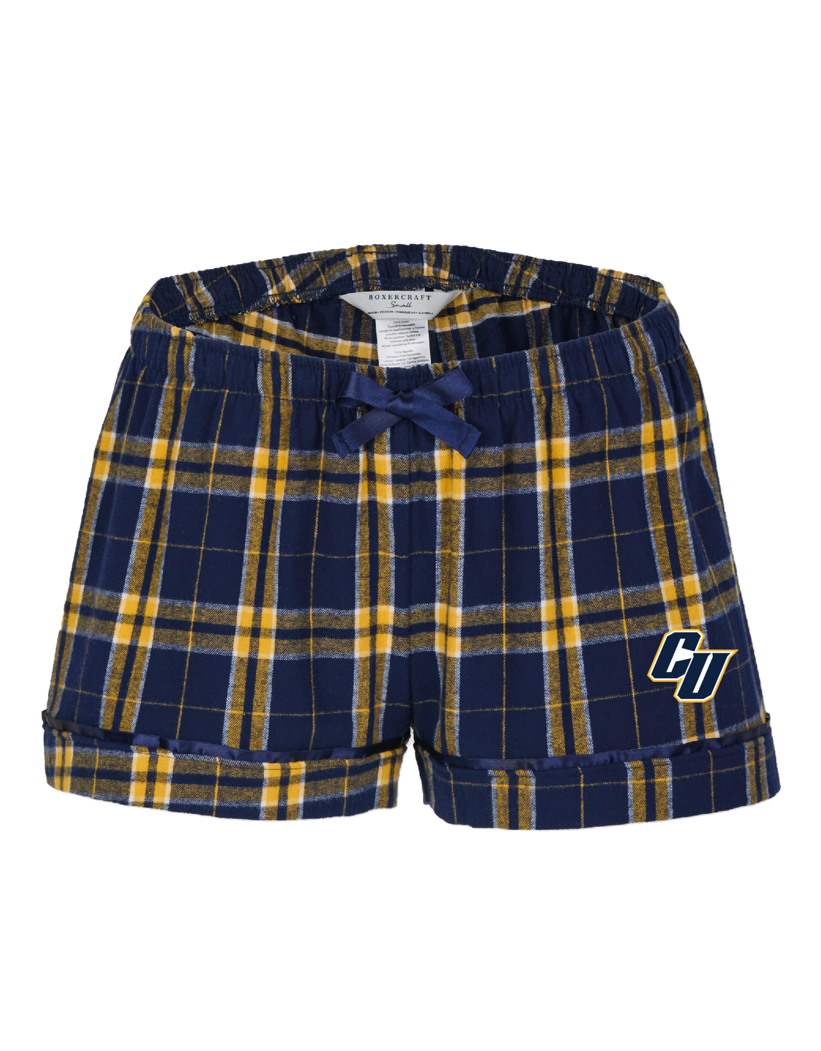 Boxercraft Boxercraft Flannel Shorts (Navy/Silver, Navy/Gold)