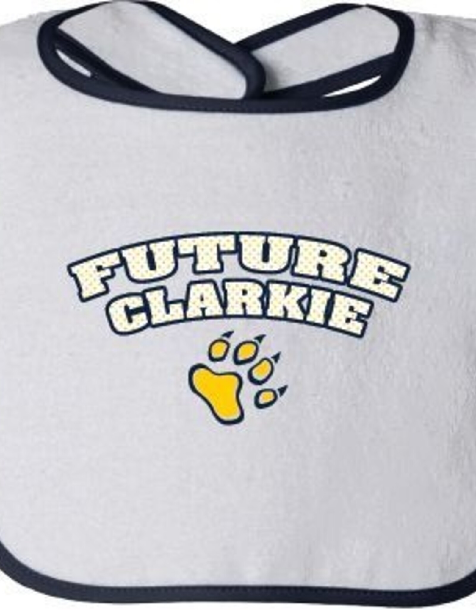 Infant Contrast Navy/Gold Bib