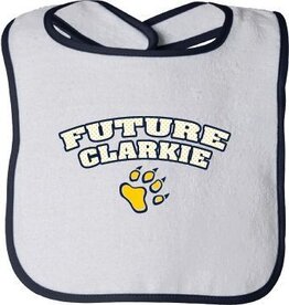 Infant Contrast Navy/Gold Bib