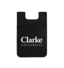 Cellphone ID Case Pocket with White Clarke University Imprint