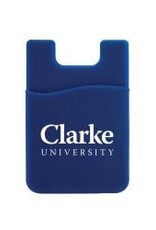 Cellphone ID Case Pocket with White Clarke University Imprint