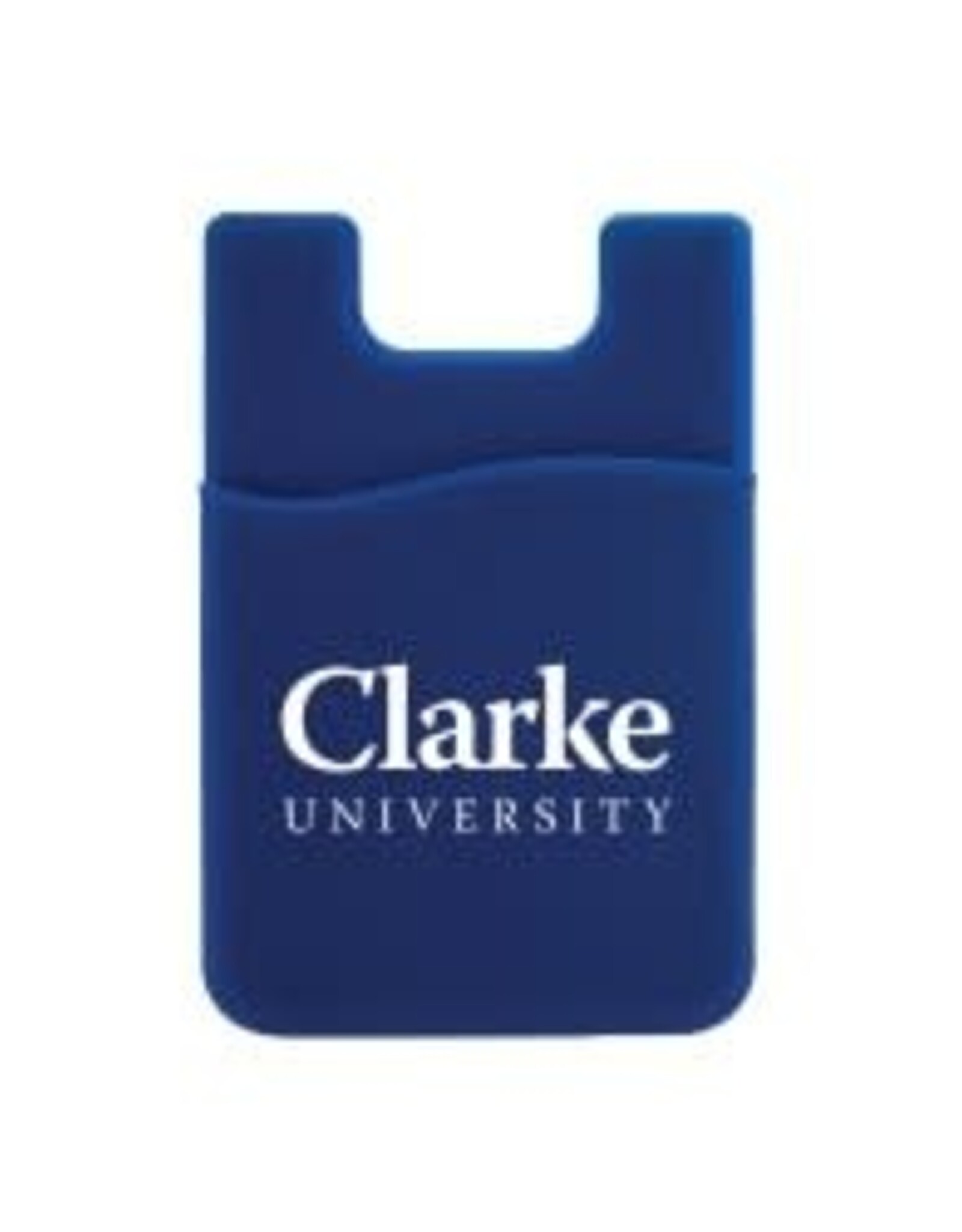Cellphone ID Case Pocket with White Clarke University Imprint