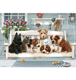 Cobble Hill Porch Swing Buddies Tray Puzzle