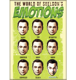 Big Bang Theroy World of Sheldon's Emotions Flat Magnet
