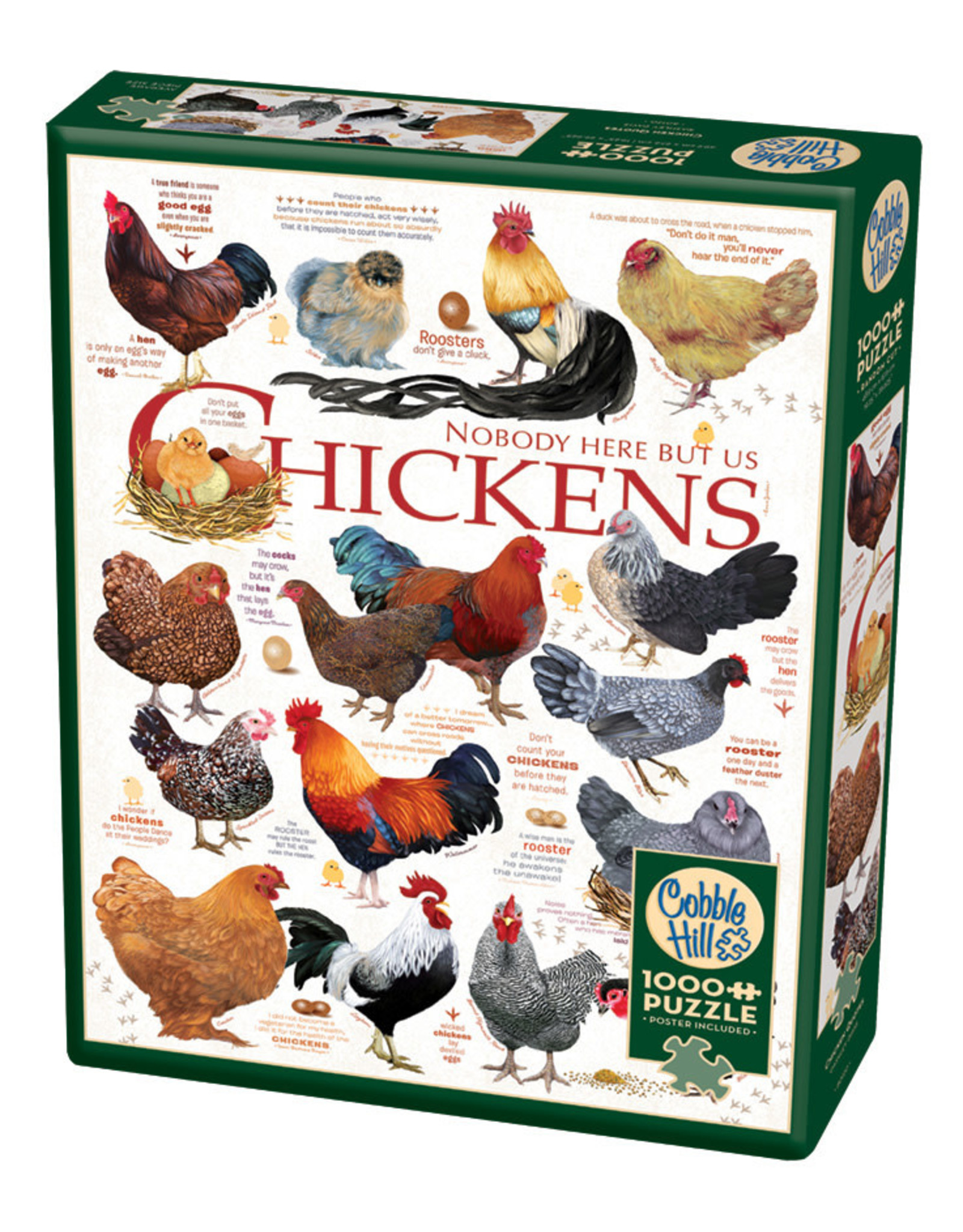 Cobble Hill Chicken Quotes 1000 pc