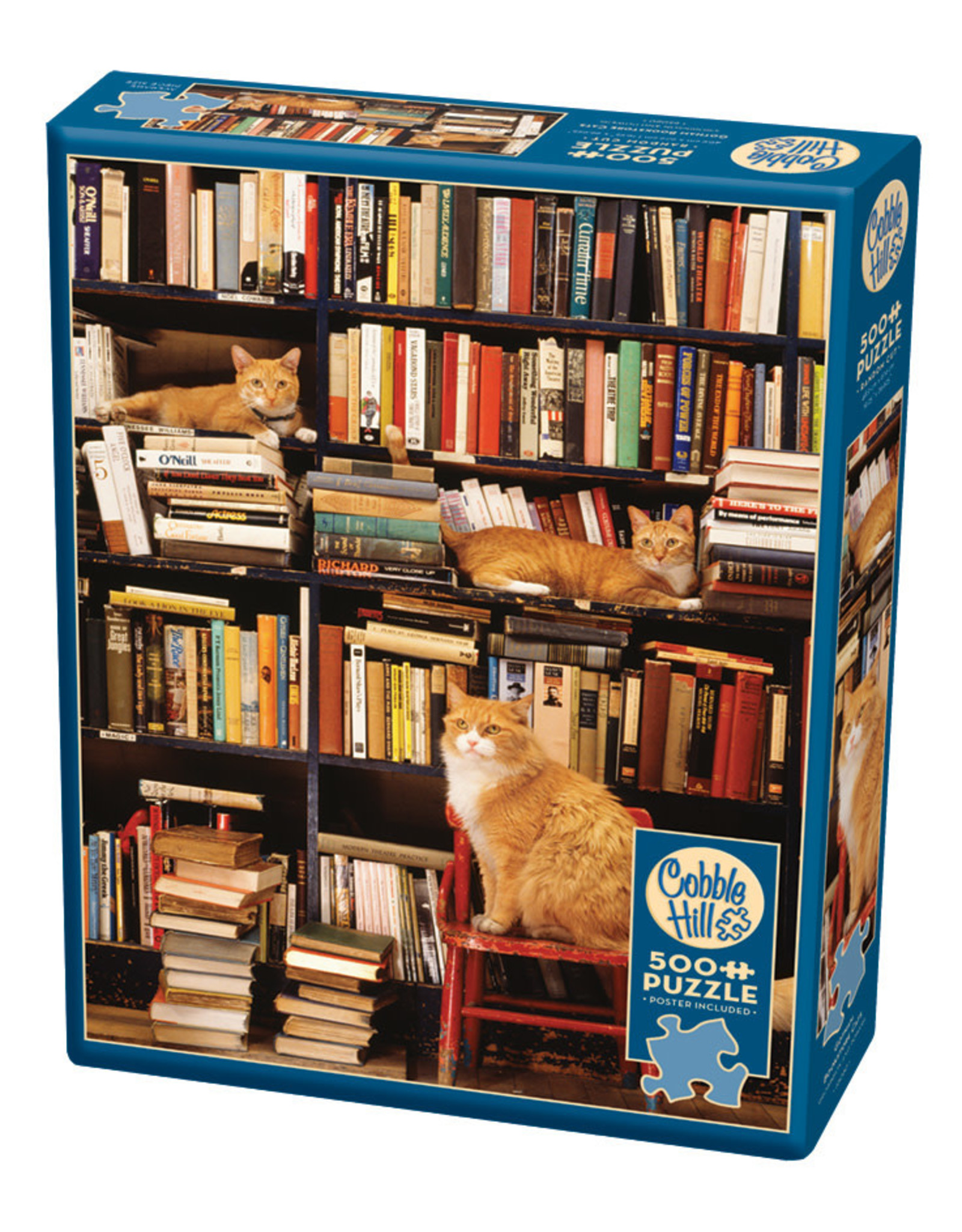 Cobble Hill Gotham Bookstore Cats 500 pc