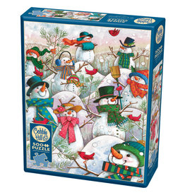 Cobble Hill Hill of a Lot of Snowmen 500 pc