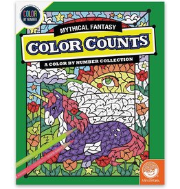Mindware Color Counts Color By Number: Mythical Fantasy