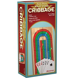 Cribbage Board with Cards