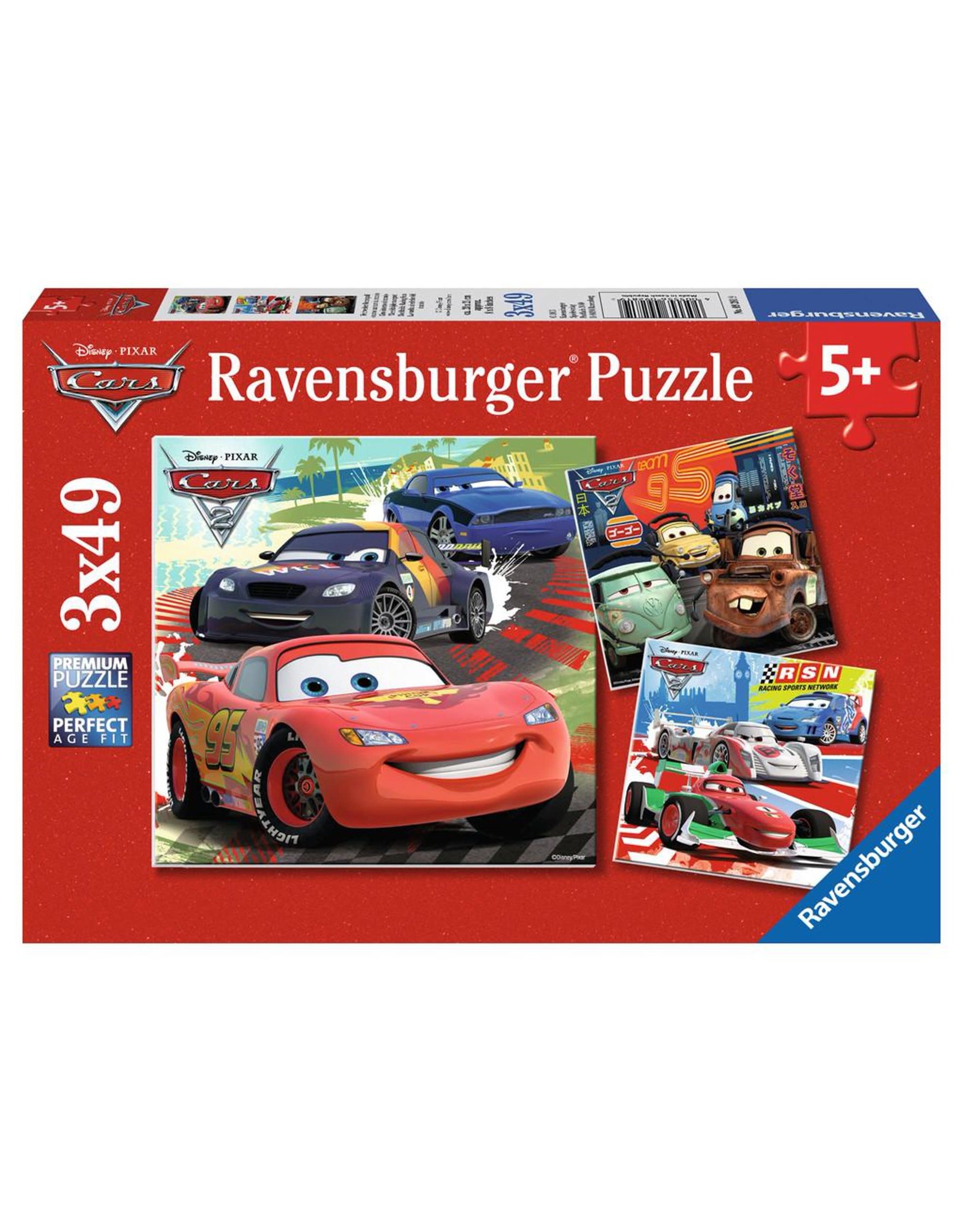 Ravensburger Disney Cars: Worldwide Racing Fun 3x49 pc