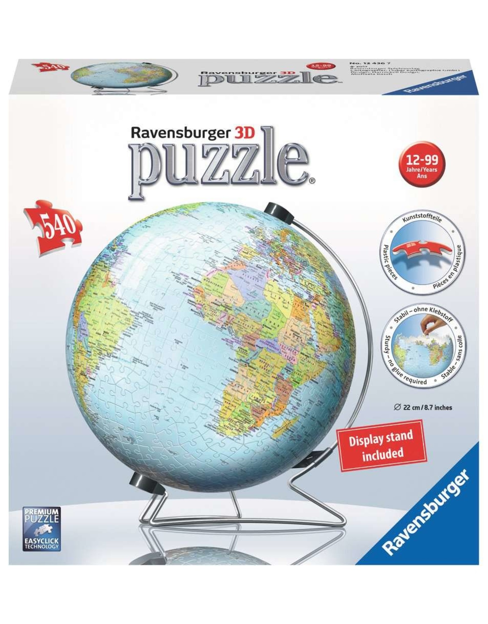 Ravensburger 3D The Earth Puzzle Ball 540 pc