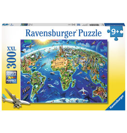 Ravensburger World Landmarks Map 300 pc
