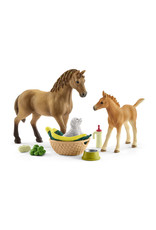 Schleich Sarah's Baby Animal Care with Quarter Horse Schleich Sarah's Baby Animal Care with Quarter Horse