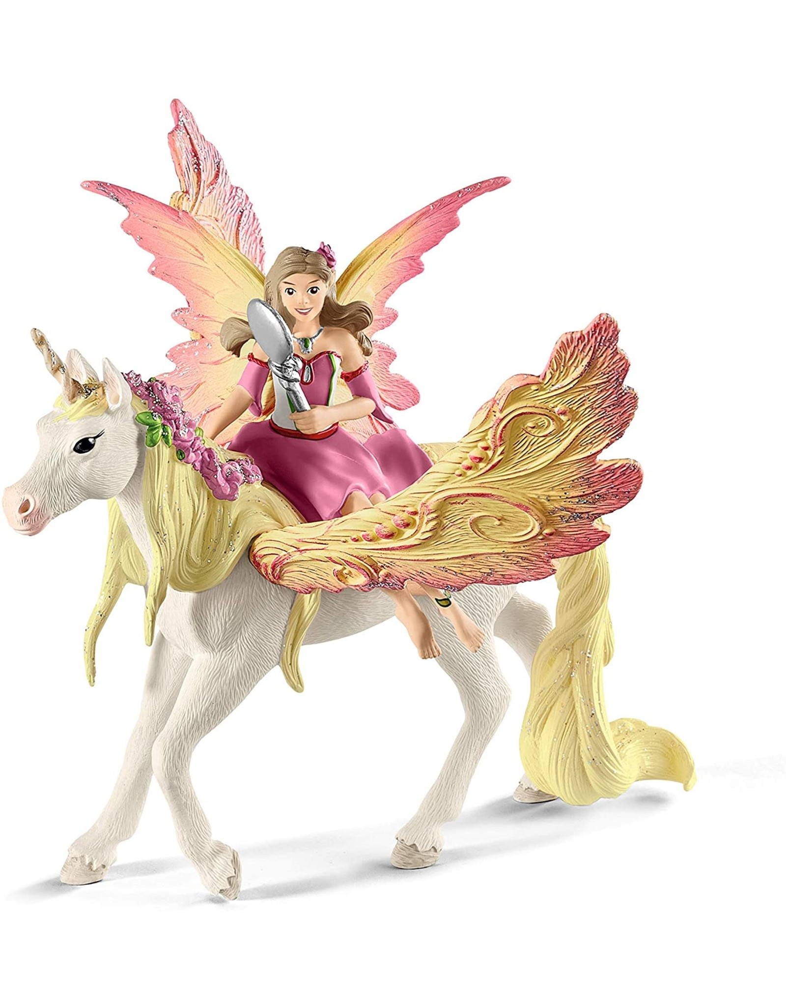 Schleich Fairy Feya with Pegasus Unicorn