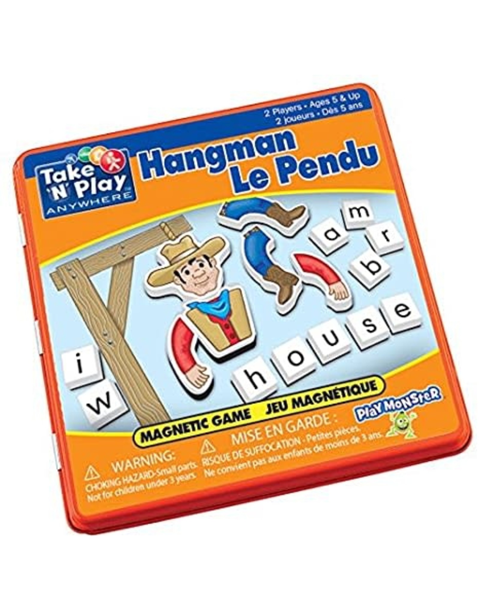 Play Monster Hangman Magnetic Game Tin