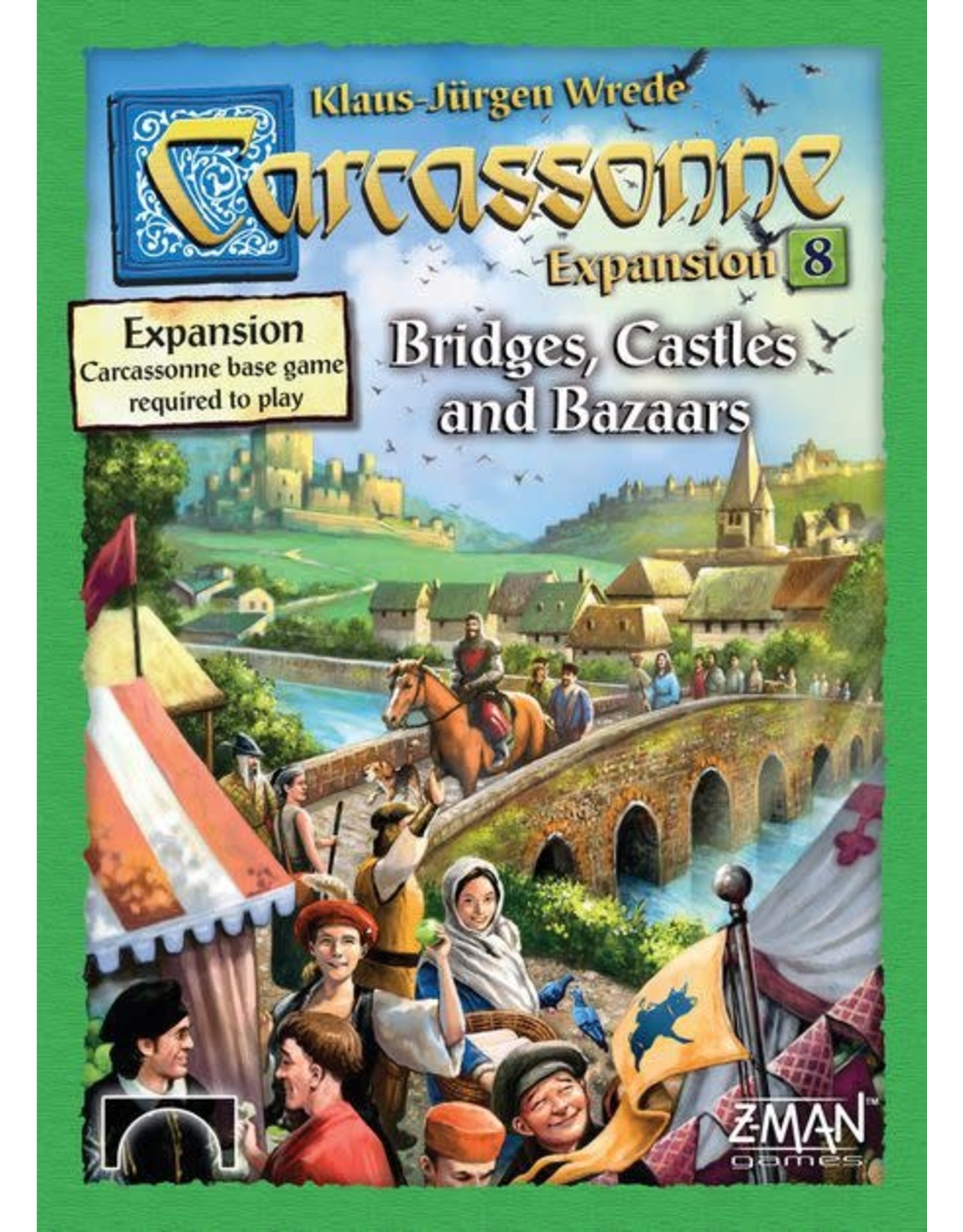 Z Man Games Carcassonne Expansion 8: Bridges, Castles & Bazaars