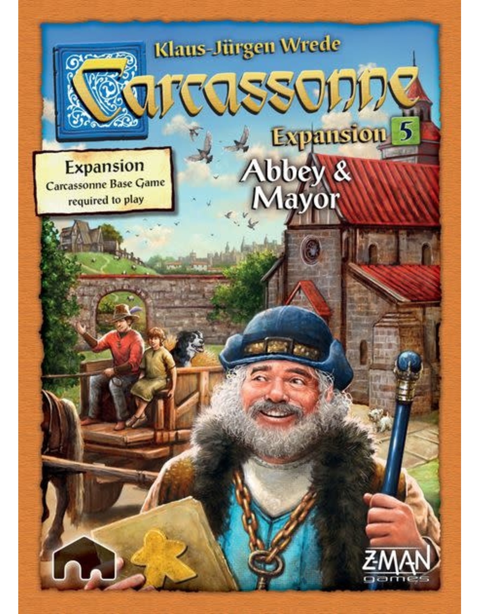 Z Man Games Carcassonne Expansion 5: Abbey & Mayor