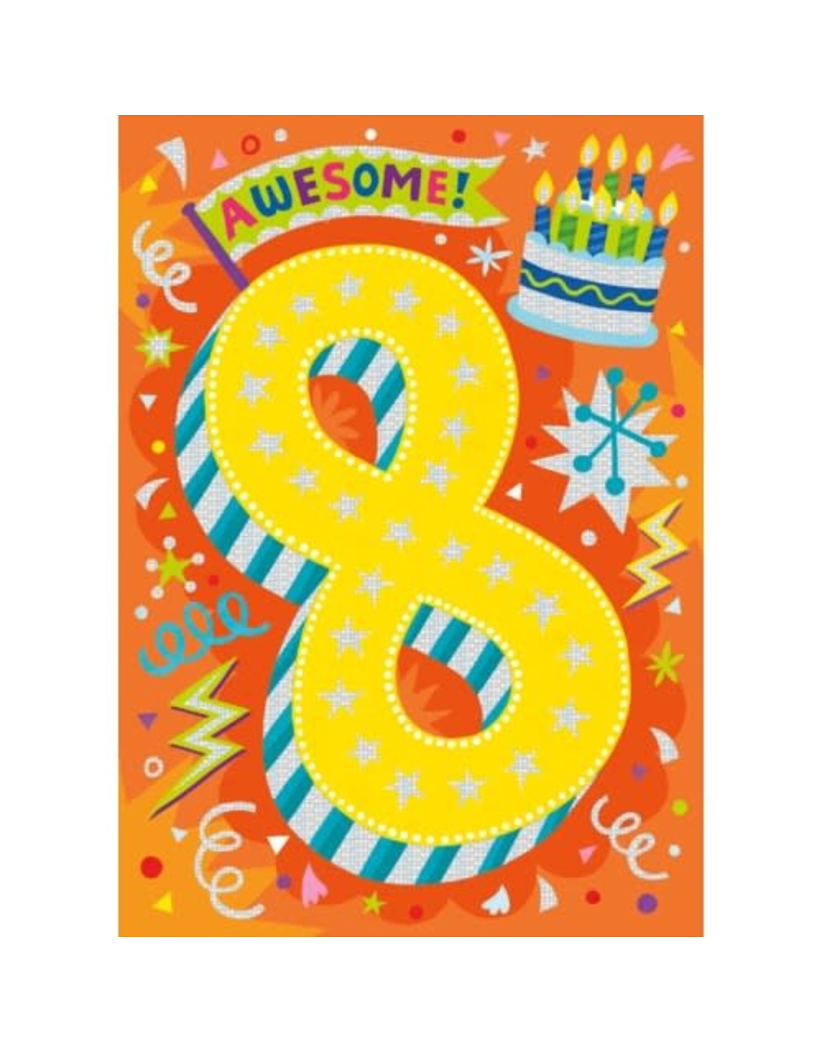 Peaceable Kingdom Age 8 Foil Card