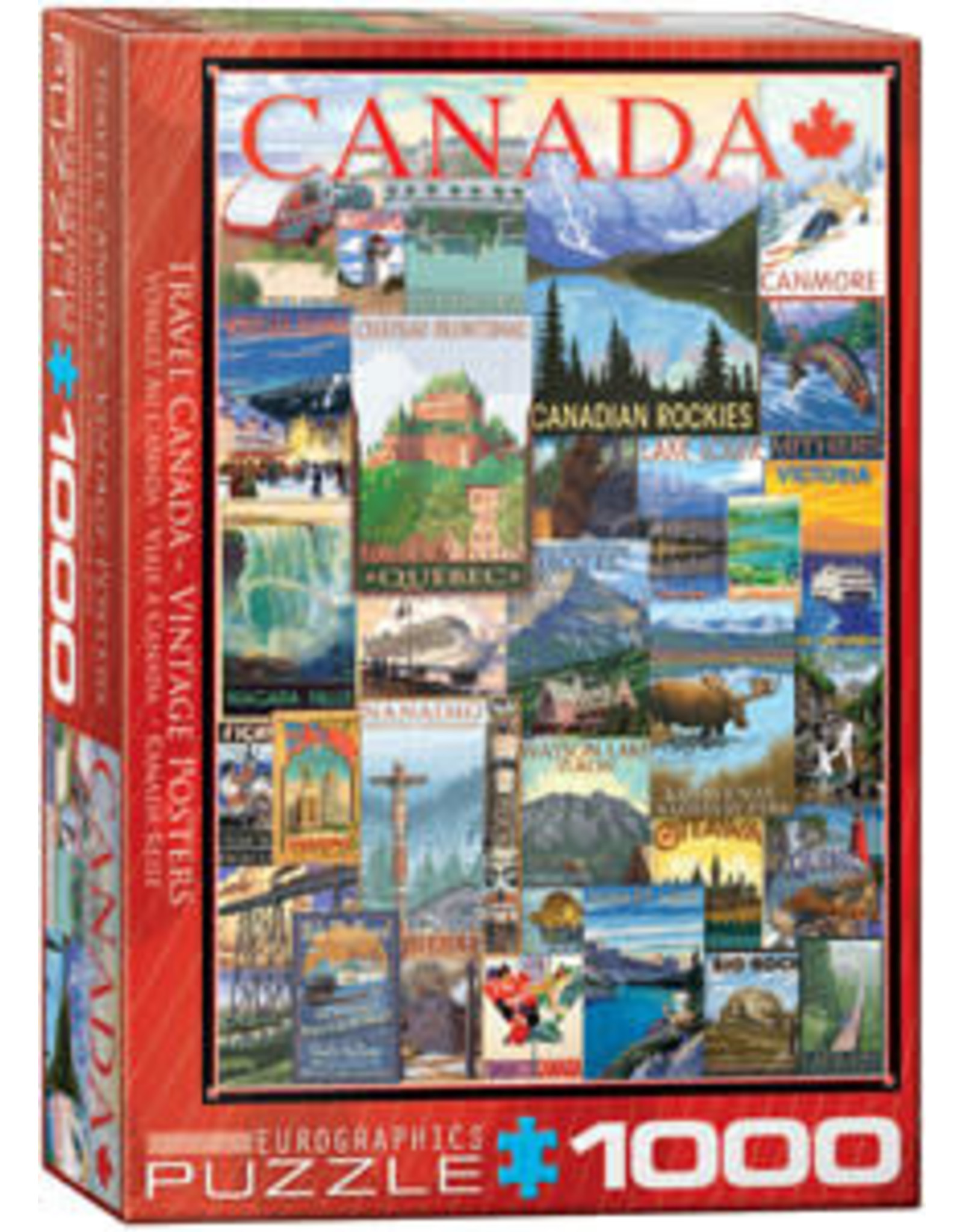 Eurographics Travel Canada Vintage Posters 1000 pc