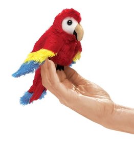 Folkmanis Folkmanis Mini Scarlet Macaw Finger Puppet