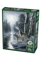 Cobble Hill Wolves by Moonlight 1000 pc