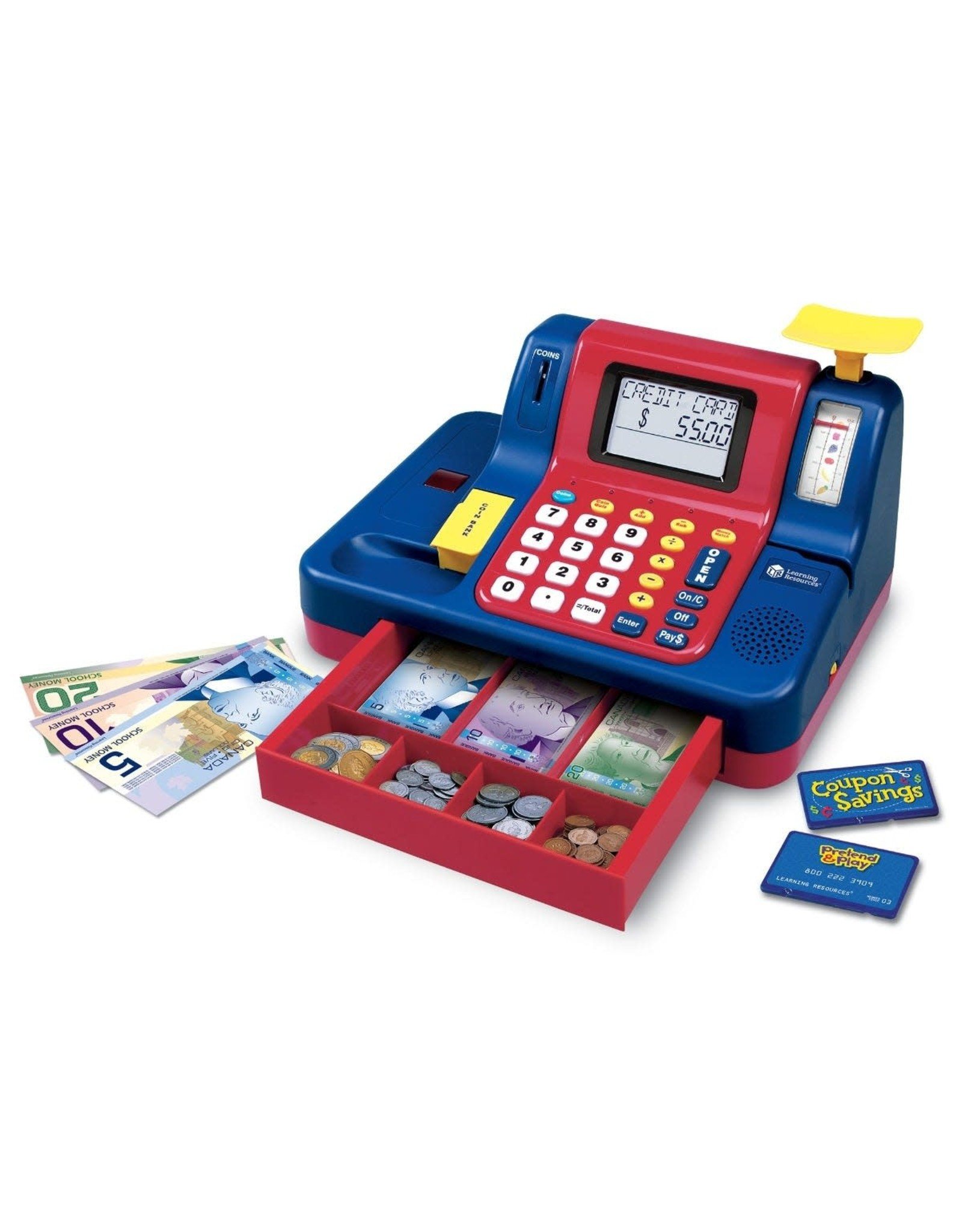 Learning Resources Cash Register with Canadian Currency