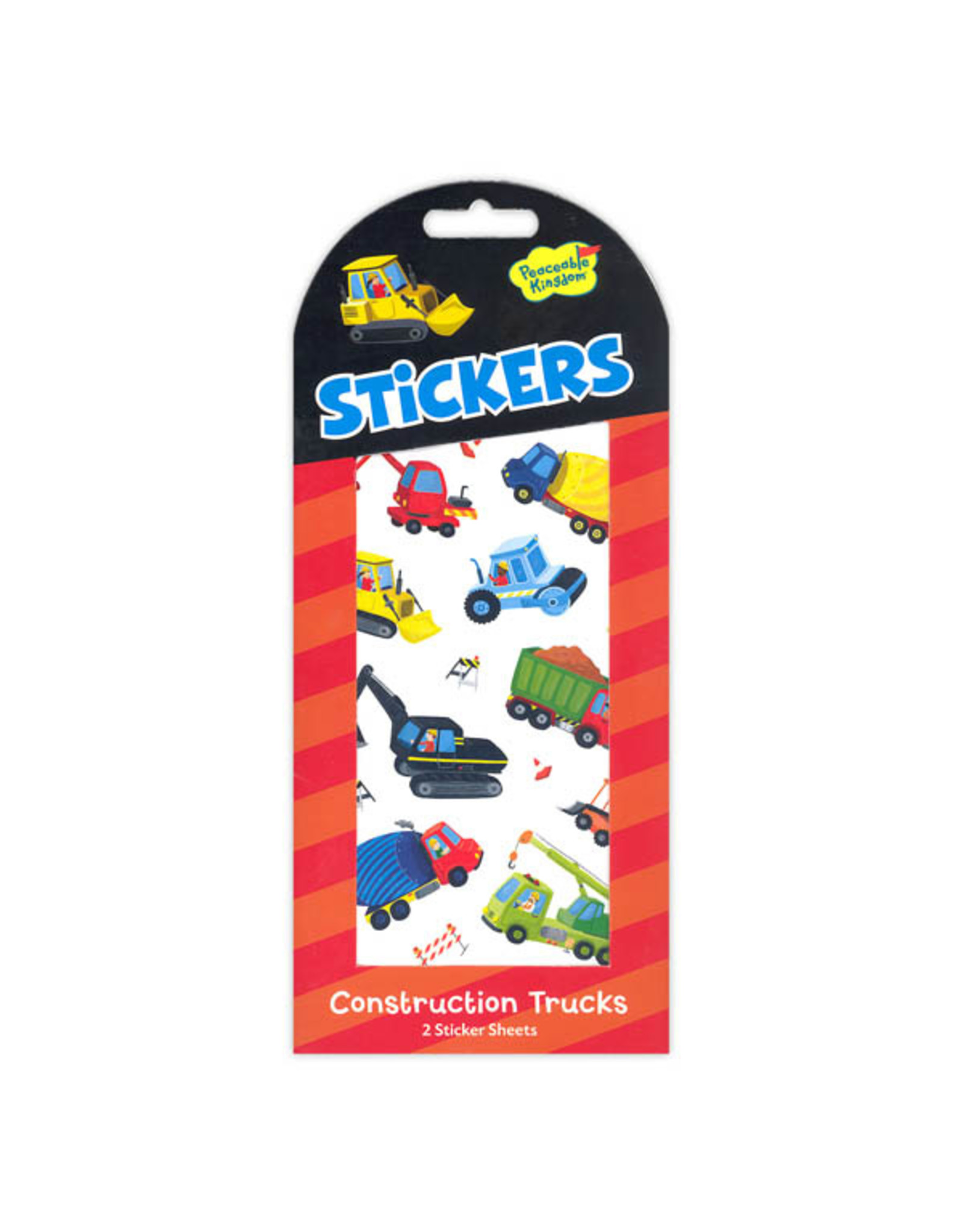 Peaceable Kingdom Construction Trucks Stickers