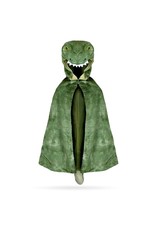 Great Pretenders T-Rex Hooded Cape Green, Size 4/5