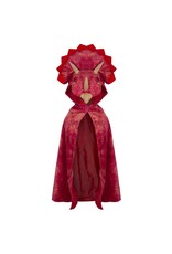 Great Pretenders Red Triceratops Hooded Cape, Size 4/5