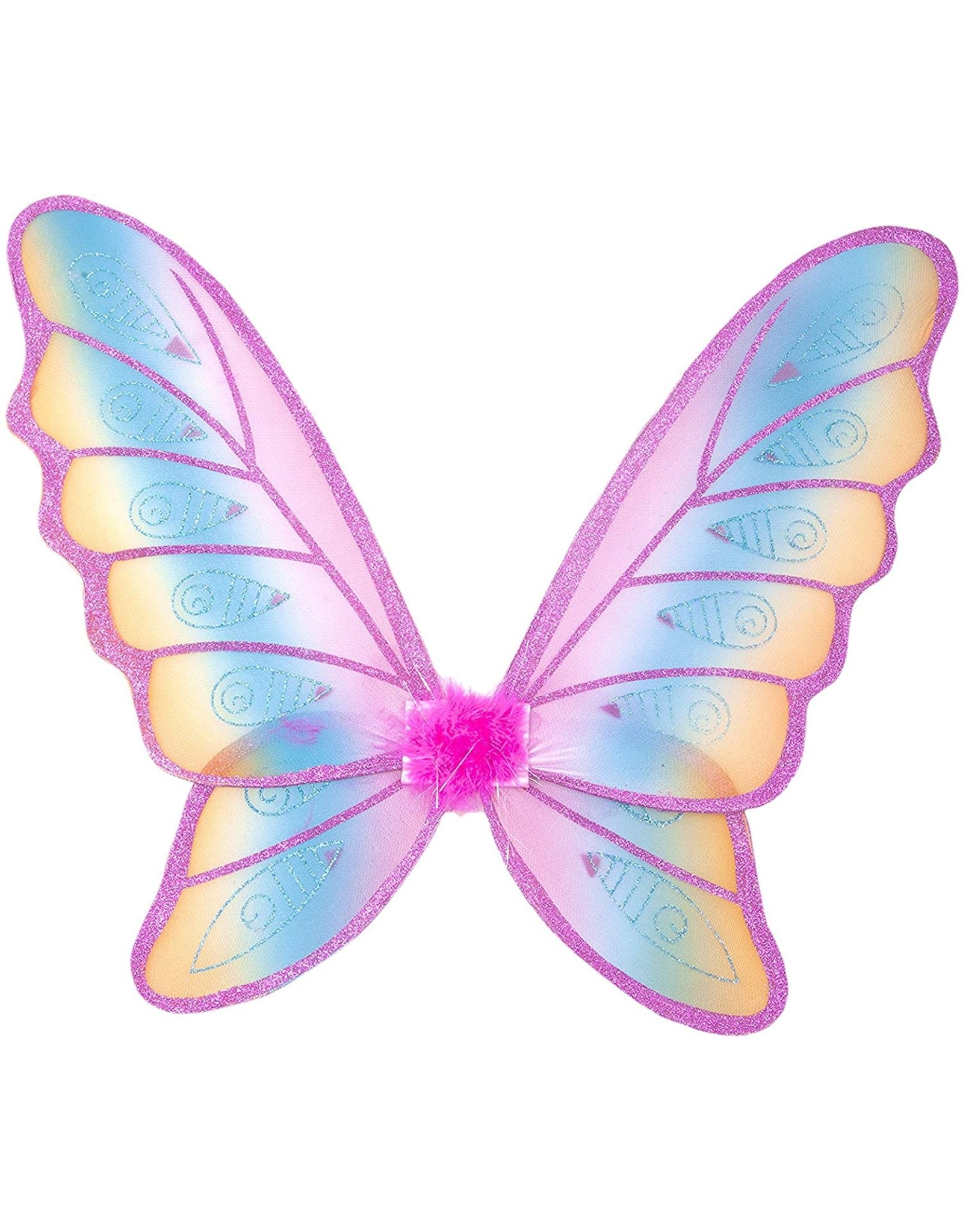 Great Pretenders Glitter Rainbow Wings - Pink