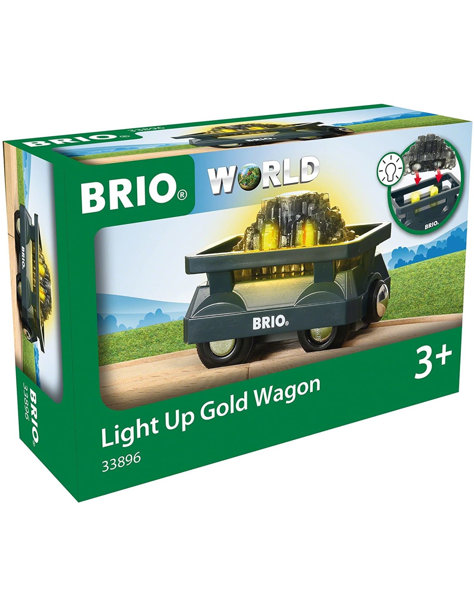 Brio BRIO Light Up Gold Wagon