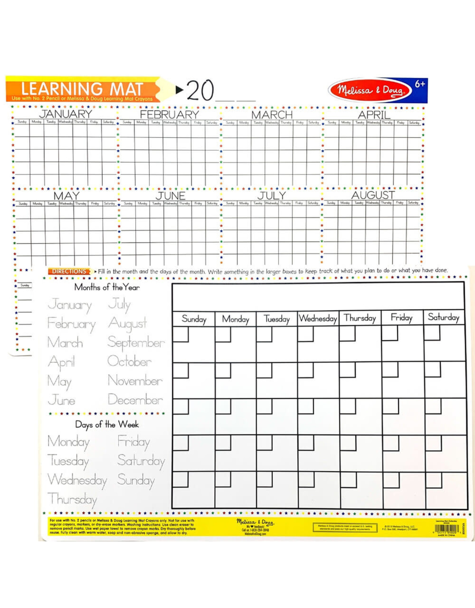 Melissa & Doug Melissa & Doug: Learning Mat Calendar