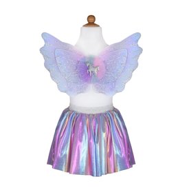 Great Pretenders Pastel Unicorn Skirt & Wings, Size 4/6