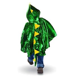 Great Pretenders Toddler Dragon Cape, Green size 2/3