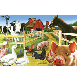 Cobble Hill Farmyard Welcome Tray Puzzle