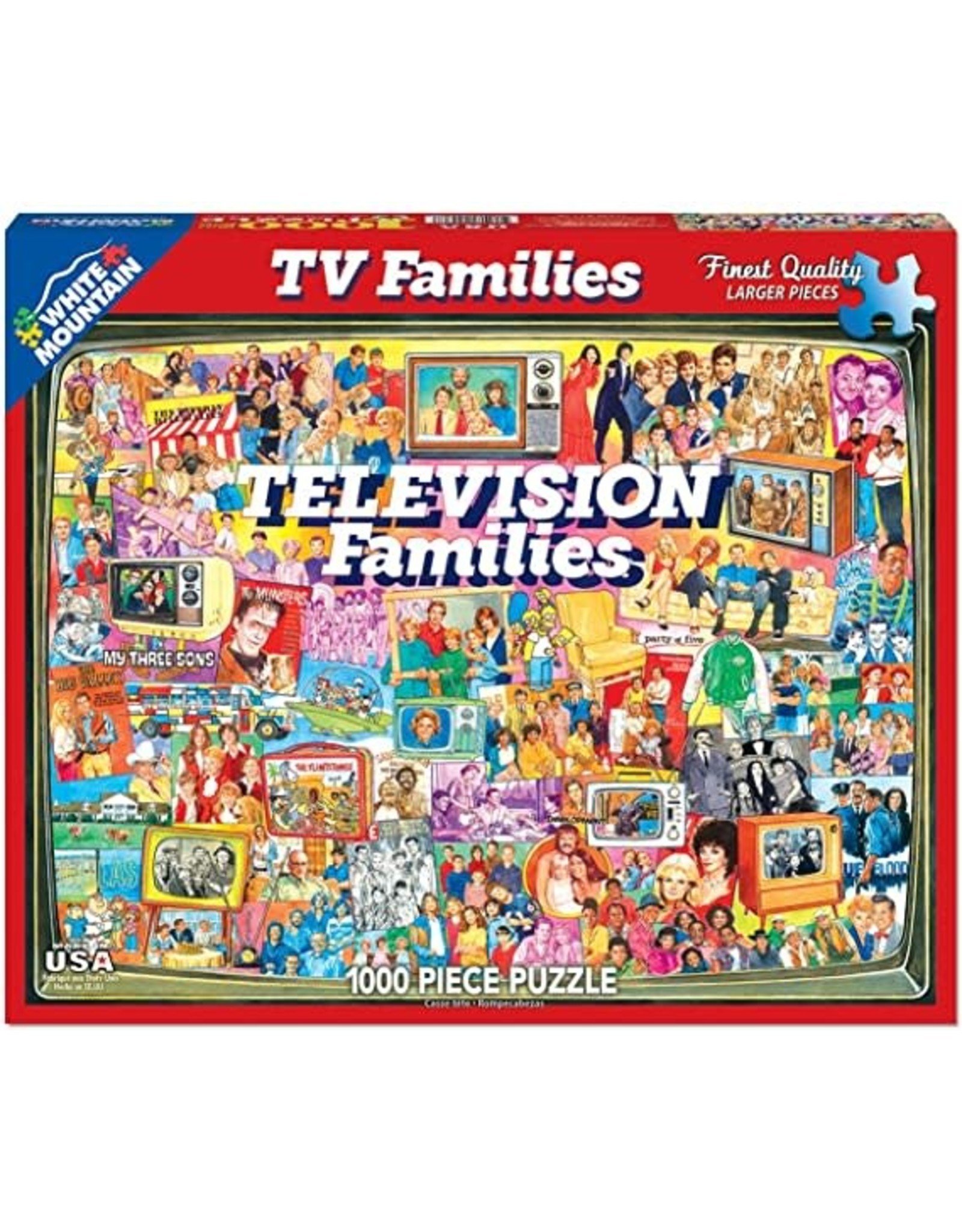 White Mountain Puzzles TV Families 1000 pc
