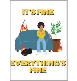 WTIA Everything's Fine Flat Magnet