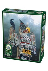 Cobble Hill Totem Pole in the Mist 1000 pc
